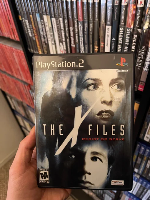 The X-Files: Resist or Serve on PlayStation 2 physical case.