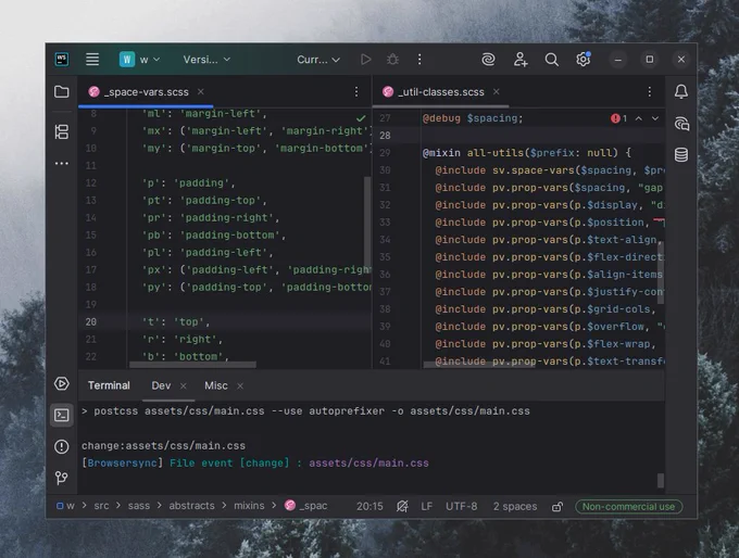 Compiling Sass using a Node-based setup on a WordPress dev workflow