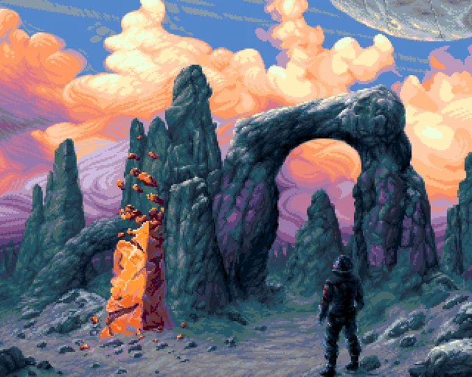 pixelart landscape