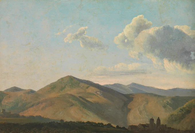 Simon Denis - Mountainous Landscape at Vicovaro - 1786