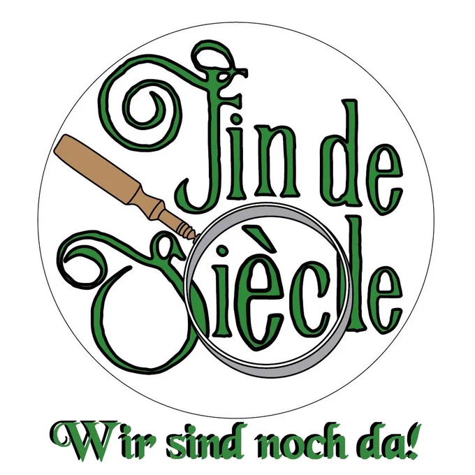 Das Logo der Fin-de-Siècle-Convention mit dem zusätzlichen Schriftzug "Wir sind noch da!"