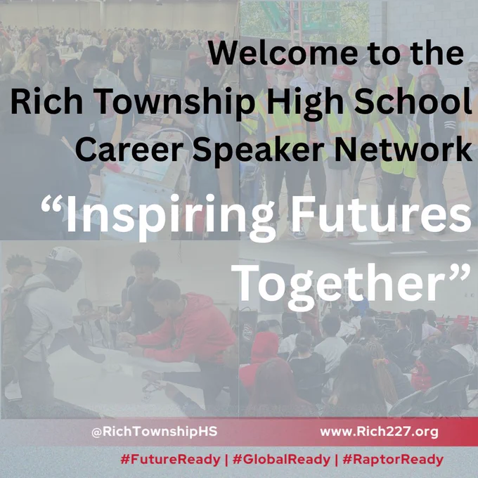 We’re looking for Career Speakers! Inspire Rich Township students by sharing your story and expertise. ➡️ Sign up here: [https://forms.gle/uaoc6gJaKr1WKJ4X6] #FutureReady #GlobalReady #RaptorReady