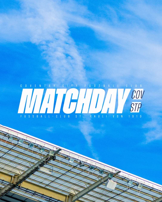 MATCHDAY

Coventry City v FC St. Pauli