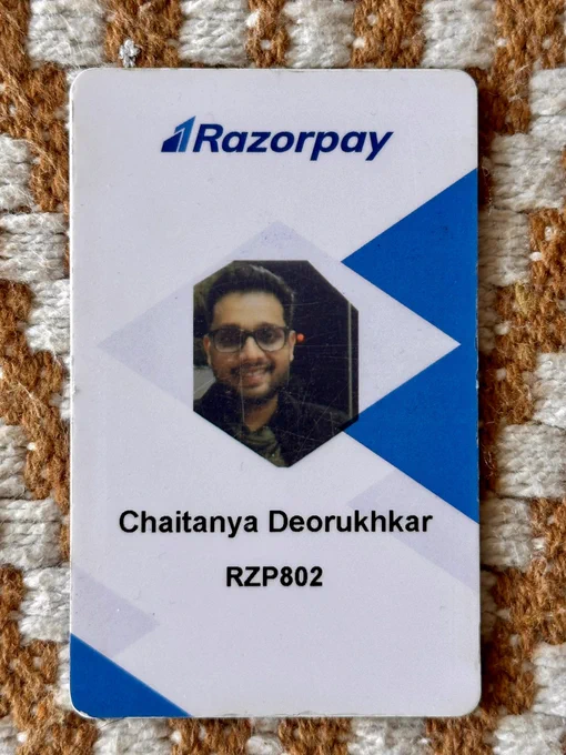 Chaitanya’s Razorpay ID