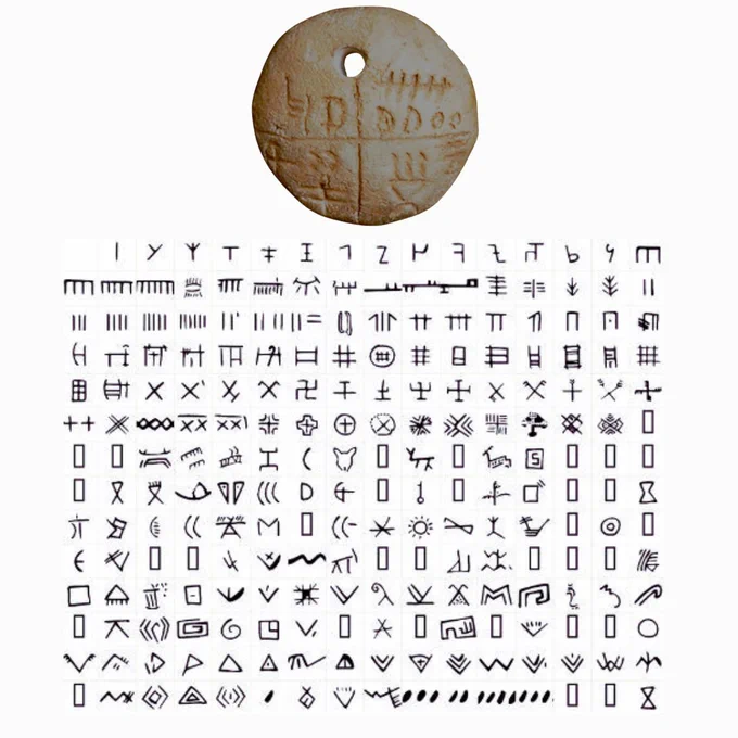 What if the Vinča script appears so suddenly and fully-formed because it wasn't developed by its users, but was the last remnant of a language inherited from a much older, lost civilization?