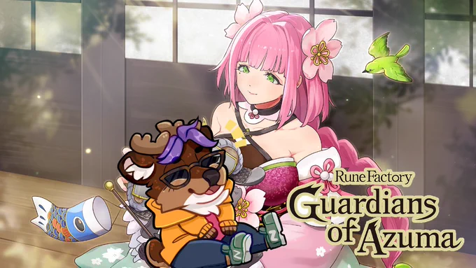 Image of Matto (an anthro deer) sitting on the lap of a pretty anime waifu!