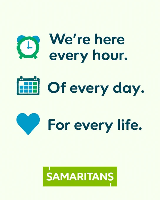 We're here every hour. 
Of every day. 
For every life. 