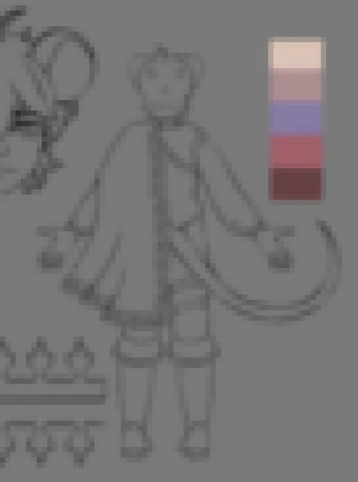 rat themed vtuber reference sheet teaser image