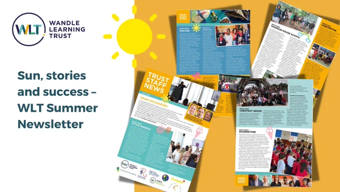 graphic showing pages of the July 2025 newsletter 