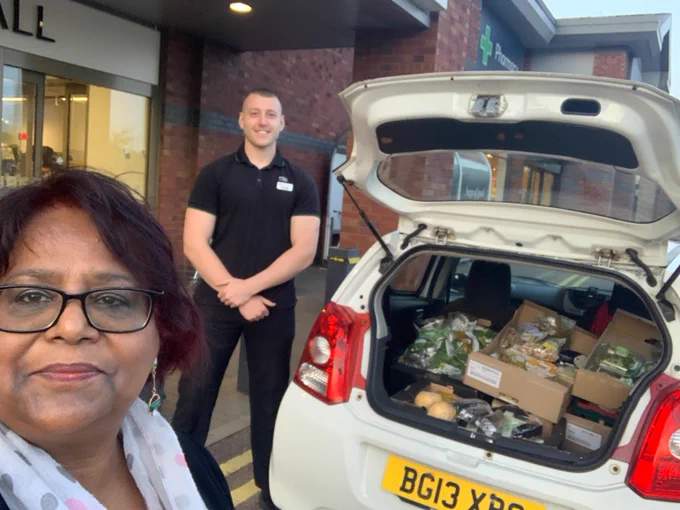LOADS MORE FOOD Not in #landfill #landwaste but food on table,  
distributing food to families, blue light workers to help with #costoflivingcrisisuk
M&S Foodhall - Cannock
Oak Tree Trust Walsall
Balbir Seimar
#balseimar
#balbirseimar
#volunteersmakeadifference
#volunteersmakethedifference
#volunteering
#communitymatters
#letsgetwasupdone
