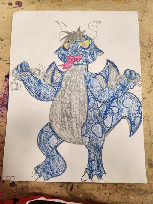 Smaugust2025 Day 4: Chains
Dragon Yaki is playing with chains.