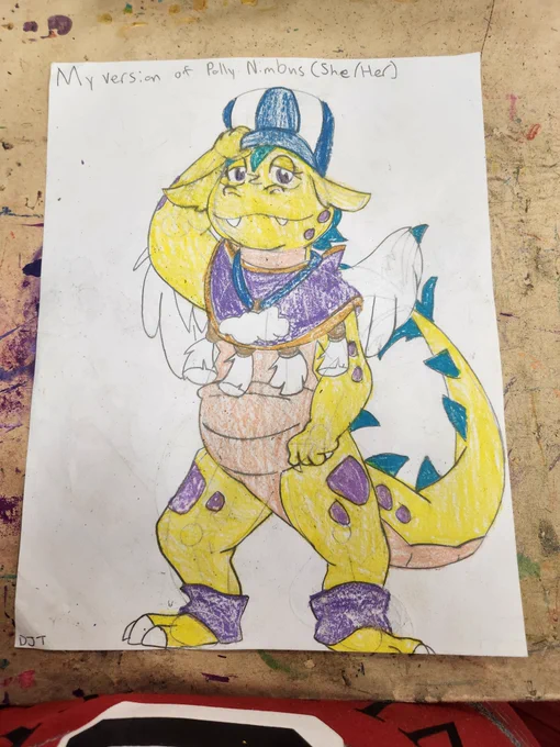 Polly Nimbus is the Cloud Maker of Dragon Land and is seemingly responsible for creating the weather in that realm. She is a kind-hearted and hardworking dragon who tries her best to keep the weather intact. But dye to her old age, she's been slowing down on her work recently and is planning on retiring. Luckily, her daughter is willing to take her place. Her birthday lands on September 27th.