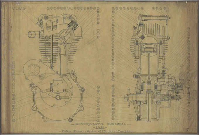 Installée à Dijon dès 1887, Terrot est passée des machines à tricoter aux motos, vélos, scooters… et même aux landaus pour enfants !
Audacieuse, inventive, elle devient 1er constructeur français de motos dans les années 1920 avant d’être intégrée à Peugeot.

🔗 Visualisez les documents qui nous ont été prêtés par l'association TERROT ARBRACAM DIJON : https://www.archinoe.fr/ead/AD21/FRAD021_000003786
