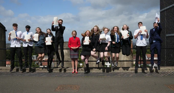 Education Secretary Jenny Gilruth meets learners at King's Park Secondary School for SQA Results Day 2025