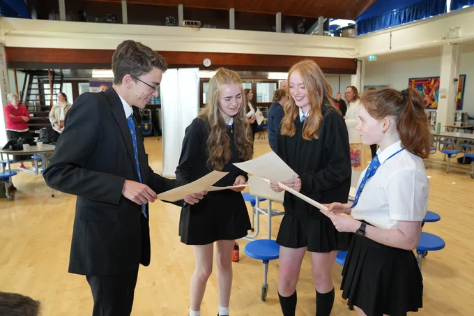 Education Secretary Jenny Gilruth meets learners at King's Park Secondary School for SQA Results Day 2025