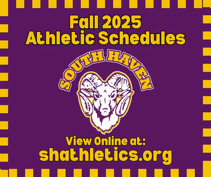 Fall Athletic Schedules at: shathletics.org