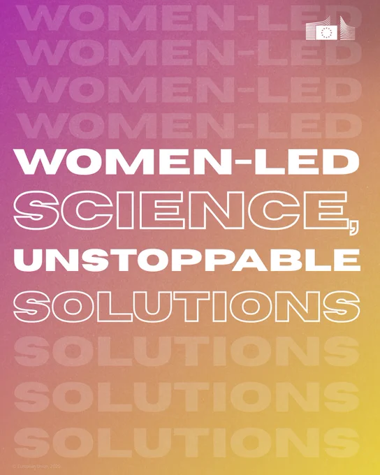 A visual with the text: women-led science, unstoppable solutions