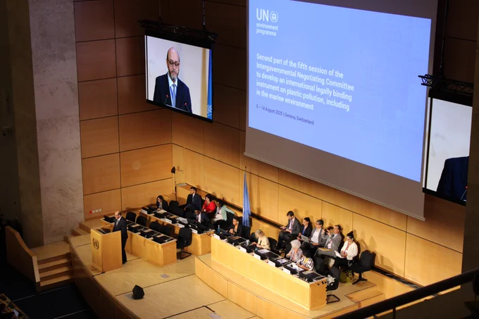 UN INC 5.2 Plastics Treaty to end plastic pollution opening plenary