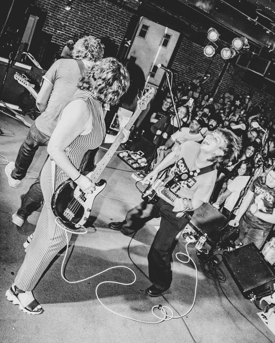 photo of Bad Moves playing live at our last show