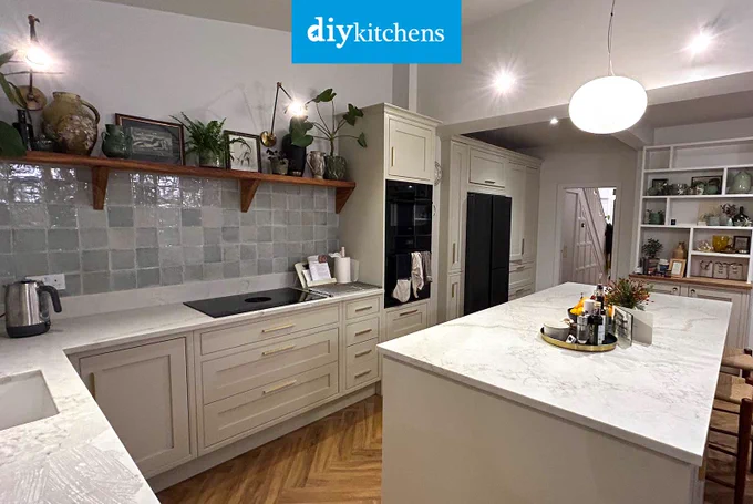 An Innova Helmsley Mussel Inframe  #kitchen | DIY Kitchens