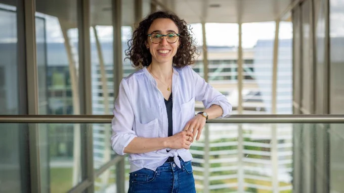 Flaminia Zane, Scientific Training Officer for digital learning at EMBL-EBI. Image credit: Jeff Dowling/EMBL-EBI.