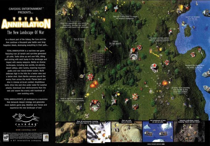 Magazine ad for Total Annihilation.