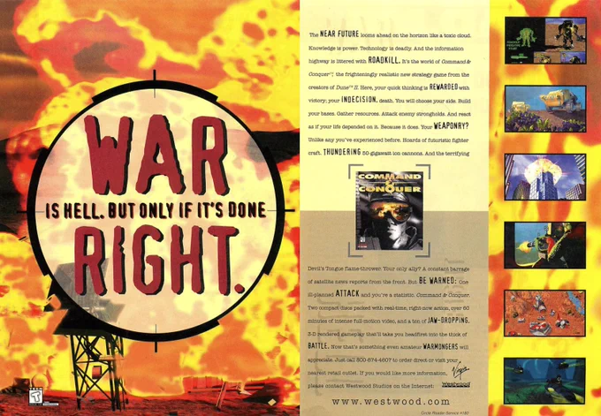 Magazine ad for Command & Conquer.