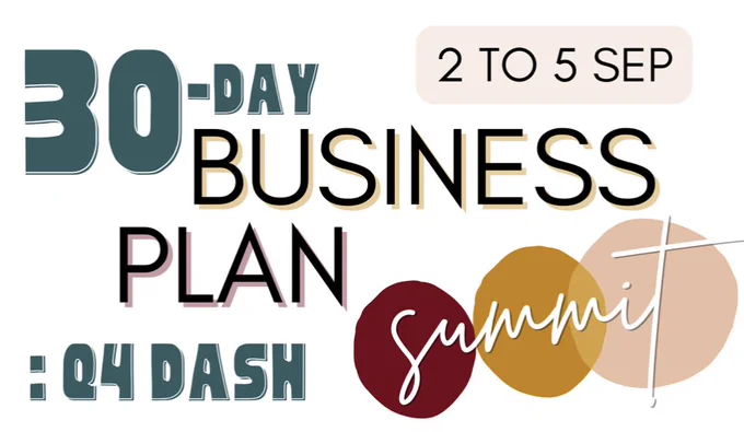 30-DAY BUSINESS PLAN TO GROW YOUR BIZ! 