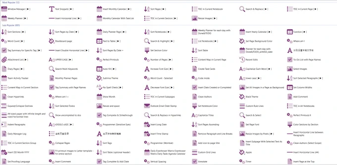 Picture of OneTastic features