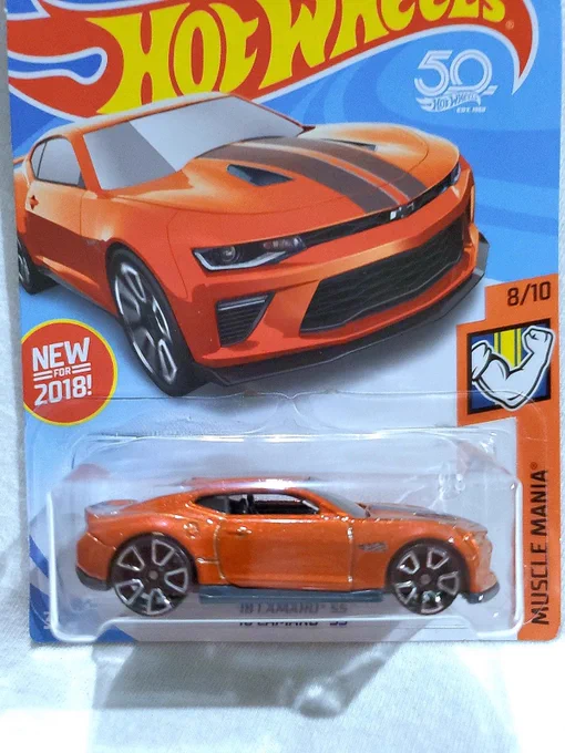 Hot Wheels Muscle Mania 18 Camaro SS #50 Orange 2017