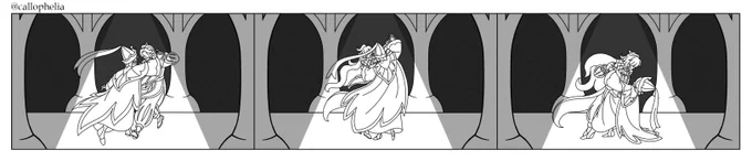 The three storyboard panels put together.