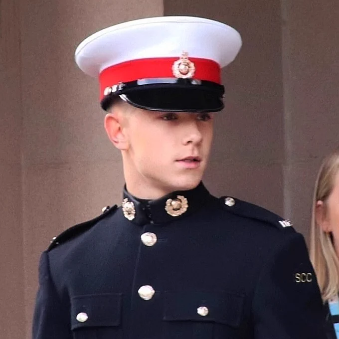 Photo of William Homan, Trafford's Cadet of the Year, in uniform