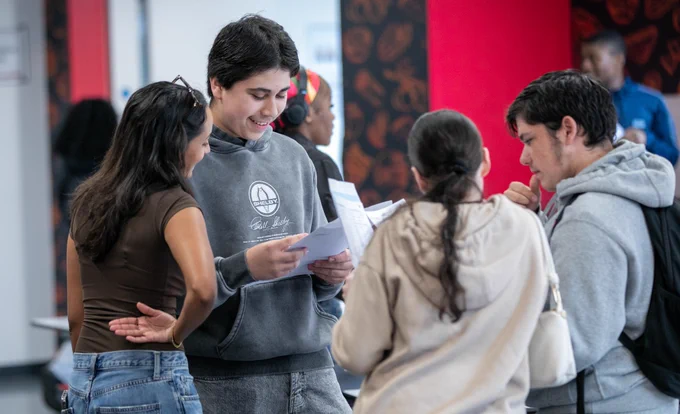 A group of Cardinal Pole Catholic School students are excited with their results