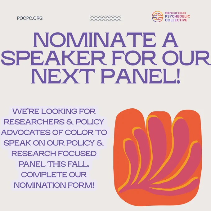 Nominate a speaker for our next panel. WE’RE LOOKING FOR RESEARCHERS & POLICY ADVOCATES OF COLOR TO SPEAK ON OUR POLICY & RESEARCH FOCUSED PANEL THIS FALL. COMPLETE OUR NOMINATION FORM!