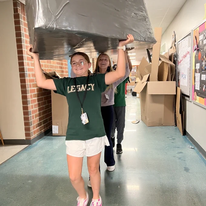 Cardboard boat builders are getting closer to finishing their boats  