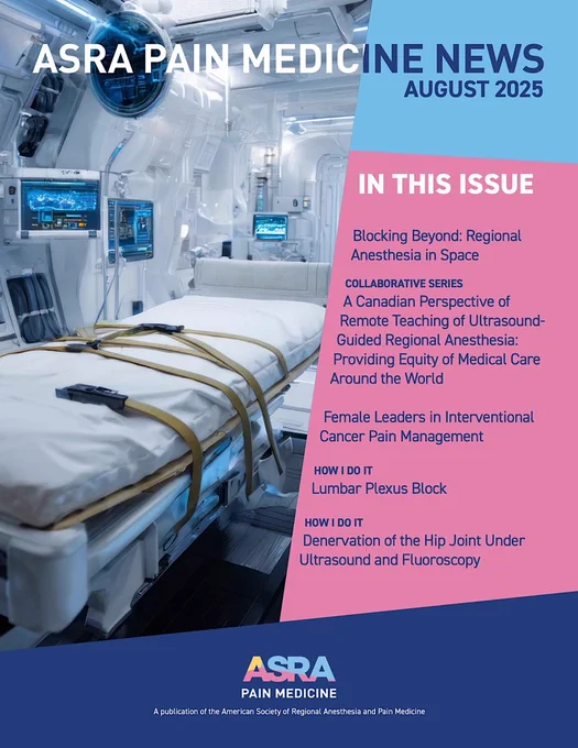 The August 2025 issue of the ASRA Pain Medicine News is here, and features 14 new articles! 