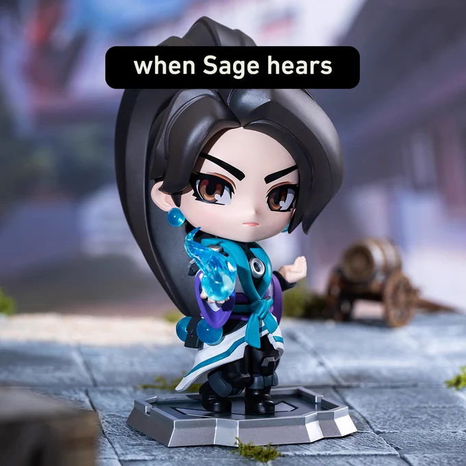 [Sage Figure] - Here you see a chibi-style Sage figure. She has a serious expression on her face and is holding up one of her healing orbs. The background of the image appears to be the map Split. 