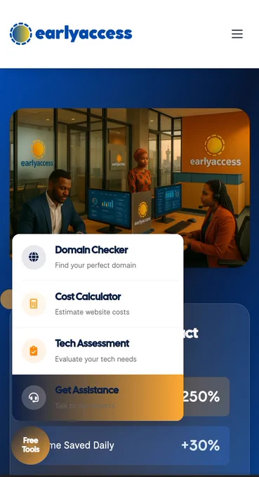 Redesigning of the business website 
