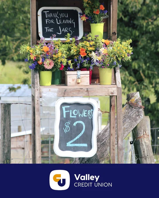 rural flower stand small business