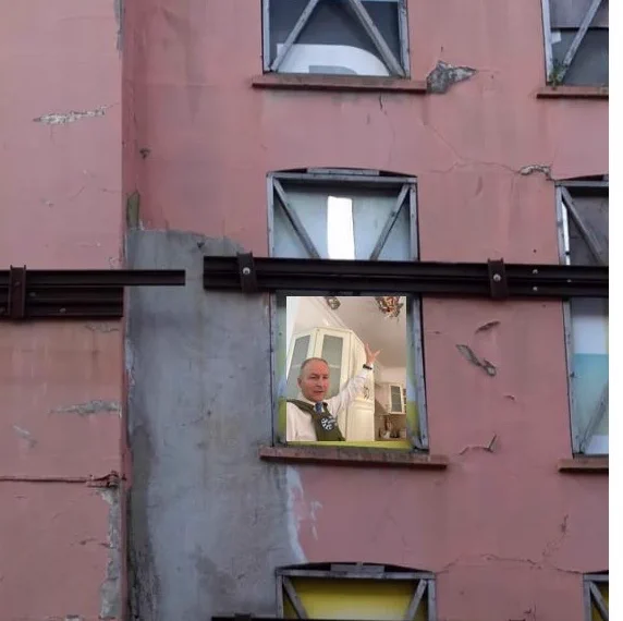 Taking action
All fronts 
You say 
Michéal
Here you are 
Taking action 
With a co-owner of multiple derelict properties  
& you are hands on
2 friends in time
Captured
Vandalising our historic core
Pretending to inspect & care
Making Cork city da real capital of #DerelictIreland