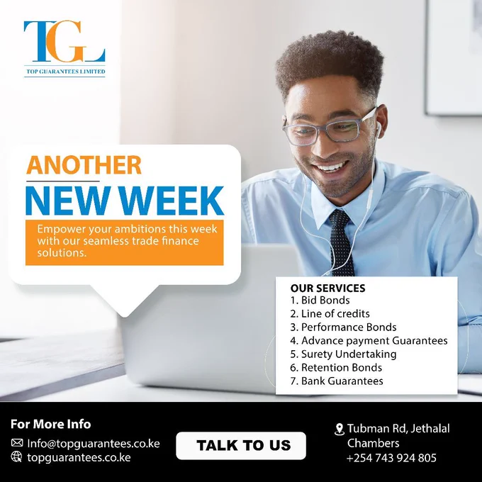 Bid Bonds, Performance Bonds, Line of Credit, Advance Payment Guarantees, Custom Bonds, Contractors all Risk, Work Injury Benefict Act