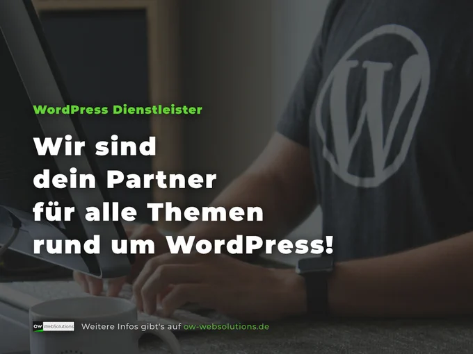 Als dein WordPress Dienstleister bieten wir dir umfangreiche Dienstleistungen rund um WordPress Websites.