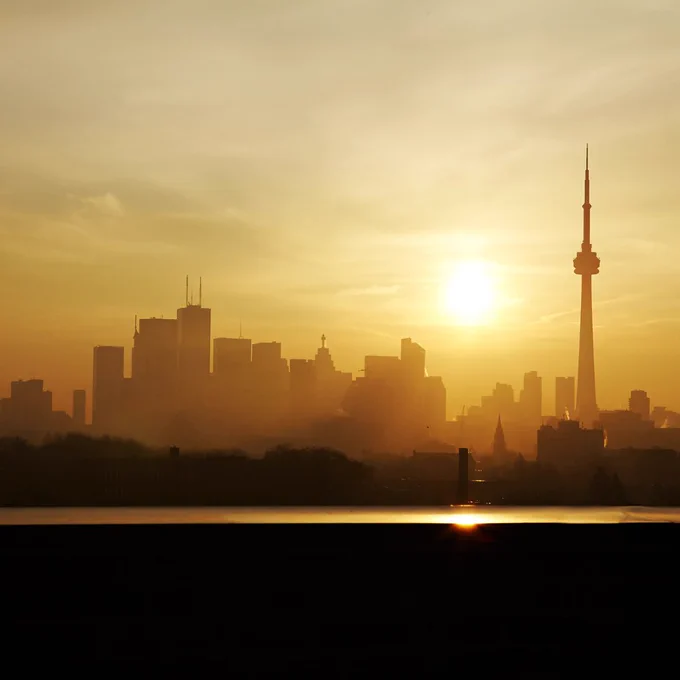 Toronto Skyline during sunrise.