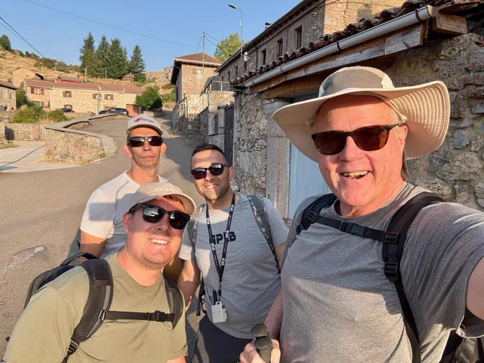 4 hams at the sart the hike