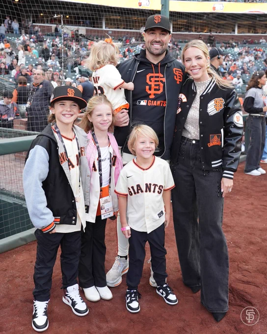 The Ray family posing for a photo