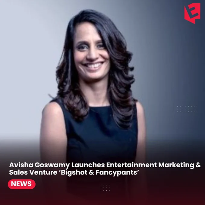After a distinguished career spanning 25 years in marketing and sales, Avisha Goswamy, former Head of Marketing at Zee Live, has announced the launch of her own venture – Bigshot & Fancypants.

The new entertainment marketing and sales company will work with brands, films, and events, marking a significant step in Goswamy’s professional journey.