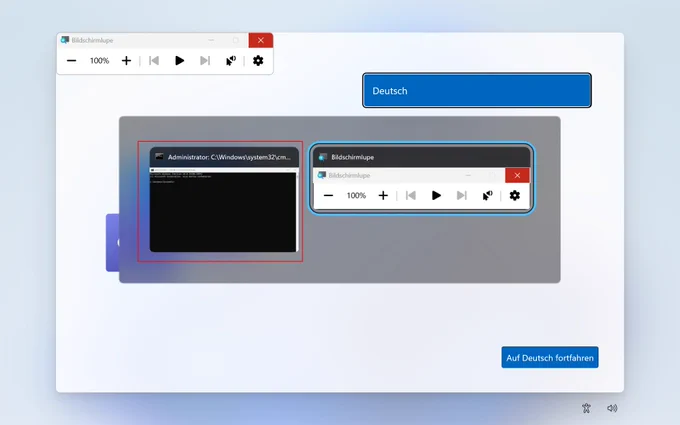 A shell can be spawned in Windows OOBE by using the hotkey Win R