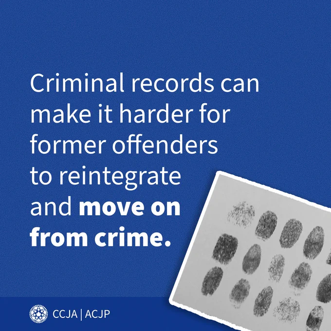 Criminal records can make it harder for former offenders  to reintegrate  and move on  from crime.