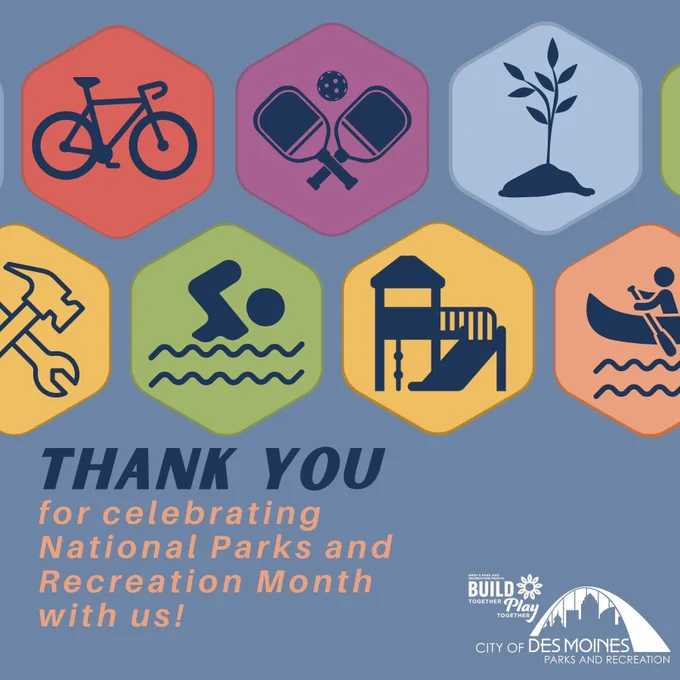 Thank you for celebrating National Parks and Recreation Month with us!