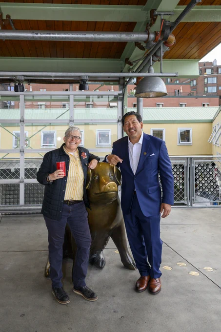 Mayor Harrell and Rachel Ligtenberg